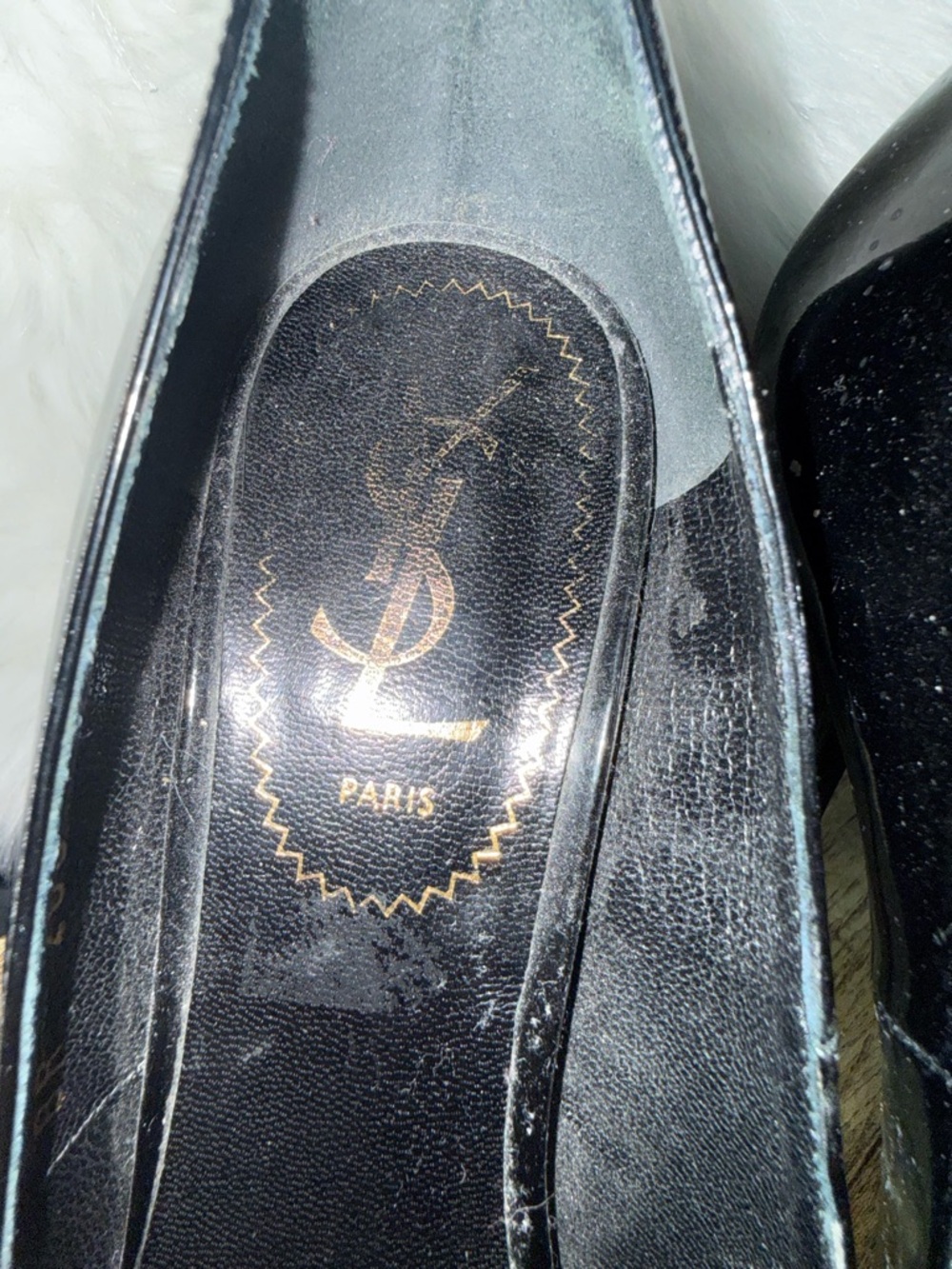 Yves Saint Laurent (YSL) Black Patent Platform Stiletto Pumps – EU 37 (US ~7) - Picture 3 of 9